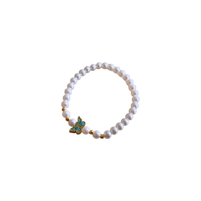 Butterfly Lucky Pearl Bracelet
