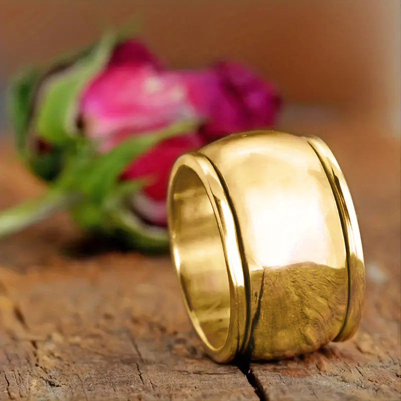 Wide Face Minimalist Ring