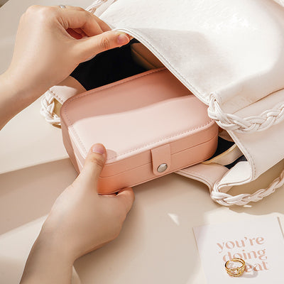 Travel Portable Zipper Jewelry Box