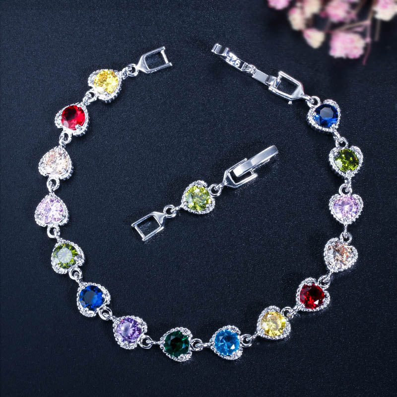 Heart  Zircon Bracelet