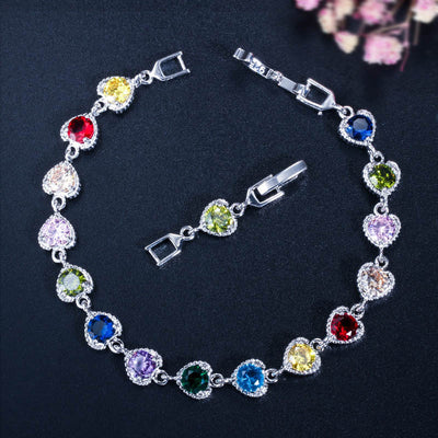 Heart  Zircon Bracelet