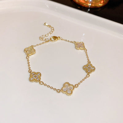 Zircon Flower Bracelet