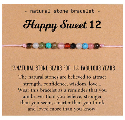 Natural Healing Crystal Birthday Bracelet Gifts