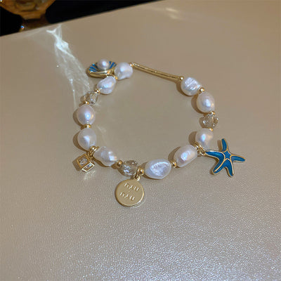 Baroque Freshwater Pearl Crystal Bracelet