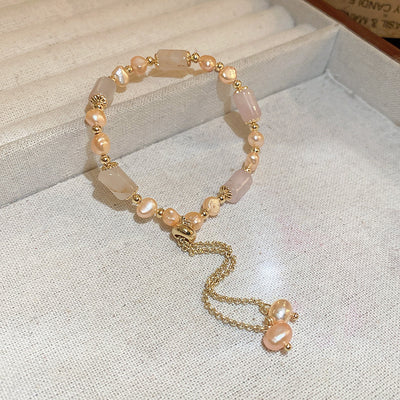Baroque Freshwater Pearl Zircon Bracelet