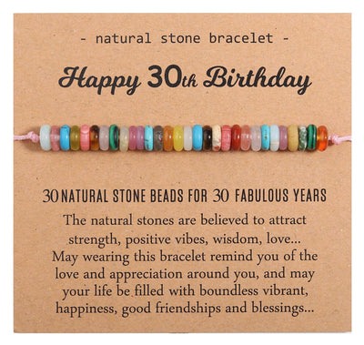Natural Healing Crystal Birthday Bracelet Gifts