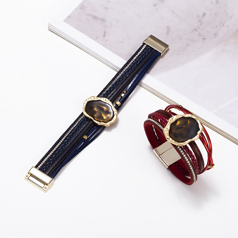Magic Mirror Accessories Leather Bracelets