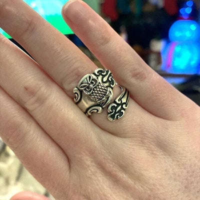 🔥Last Day 49% OFF🎁Owl Spoon Ring