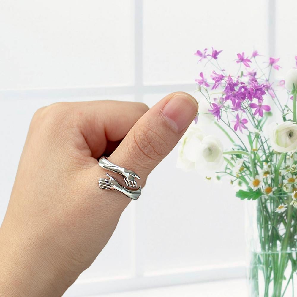 🎁2023-Christmas Hot Sale🎁🤩2023 New Couple Hug Ring💕