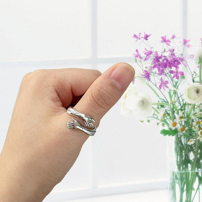 🎁2023-Christmas Hot Sale🎁🤩2023 New Couple Hug Ring💕