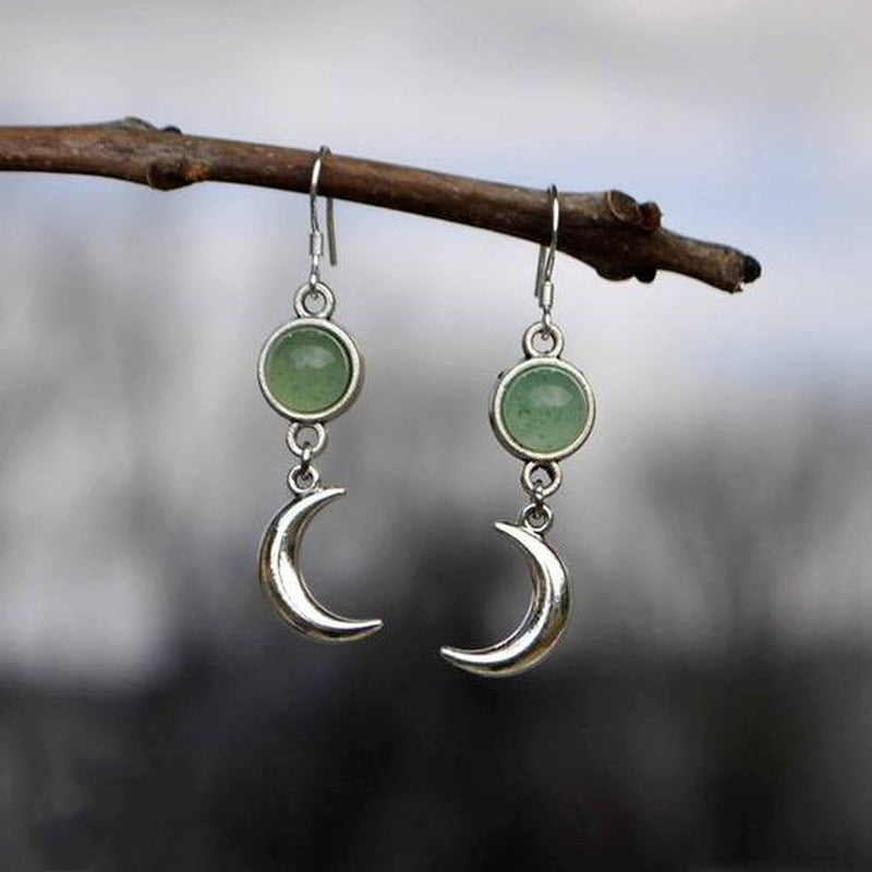 Silver Moon Earrings
