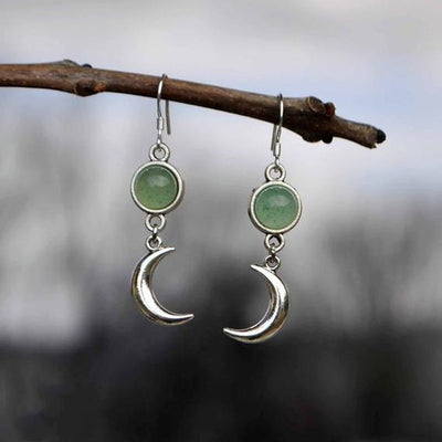 Silver Moon Earrings