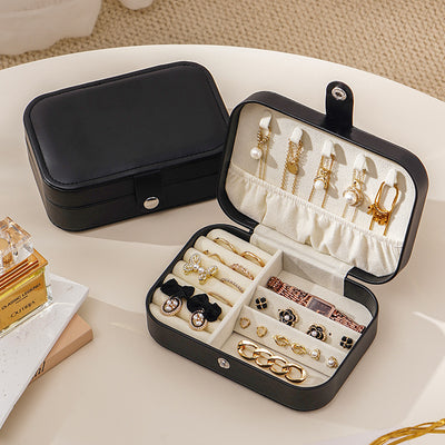 Travel Portable Zipper Jewelry Box