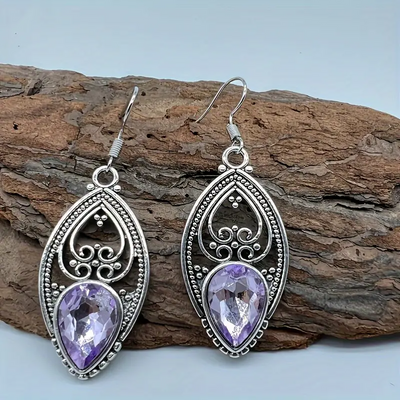 Clychau Dangos Mân-Amethyst Gwneud yn Llawn.