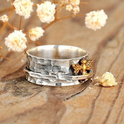 🔥Last Day 49% OFF🎁Spinner Bee Ring