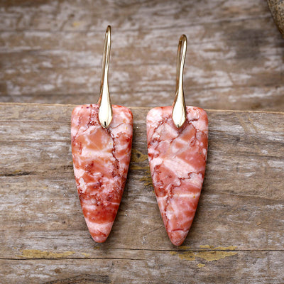 Vintage Natural Stone Earrings
