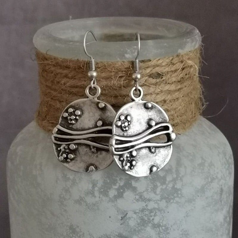 Geometric Circular Earrings