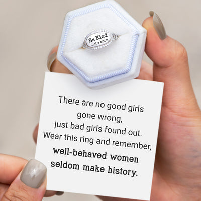 💓2025-New Year Hot Sale🎁 BE KIND...OF A BI♥CH Signature Ring