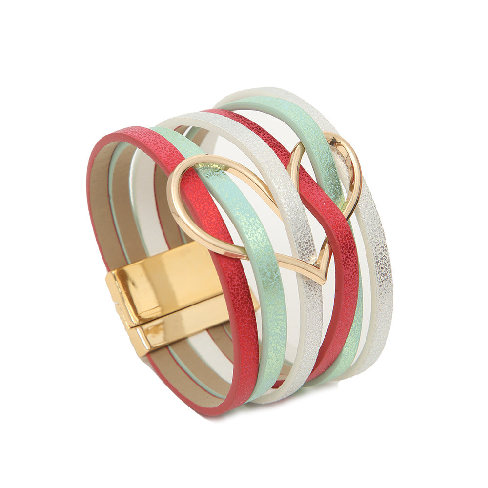Colorful Multi-layer Leather Bracelets