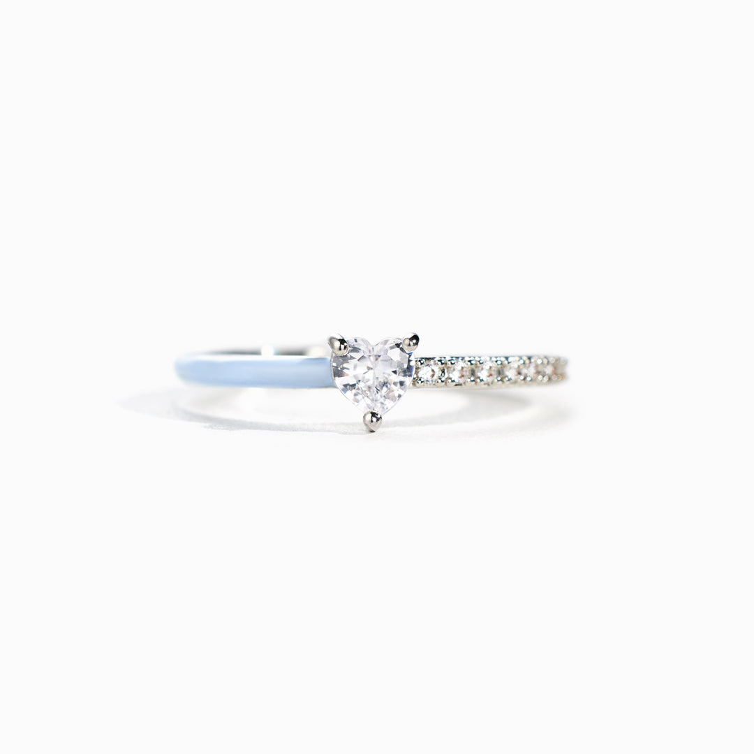 I'm Choosing My Peace Black Enamel Ring