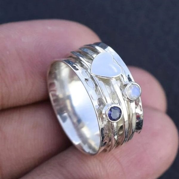 🔥Last Day 49% OFF🎁Spinner Heart Ring👩‍❤️‍👩''Sisters of my soul & Friends of my heart''💕