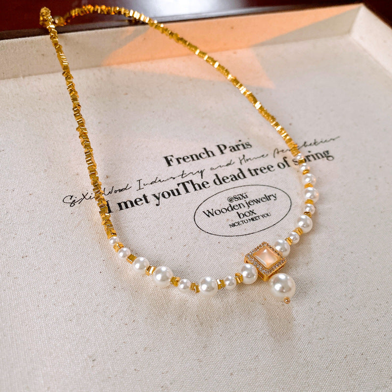 Cherry Blossom Pearl Necklace