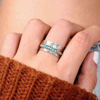 🔥Last Day 49% OFF🎁Turquoise Spinner Ring