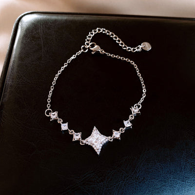 Set Goron Ddiamwnt Zircon Lloerlys Gwyllt