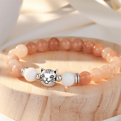 Nature Stone Bracelet Crazy Cat Lady Gifts