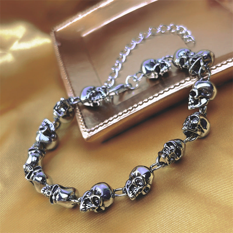 Halloween Skull Metal Trend And Charm Bracele