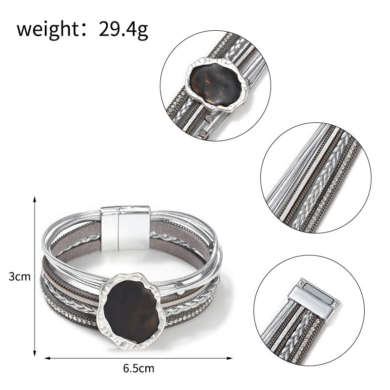 Magic Mirror Accessories Leather Bracelets