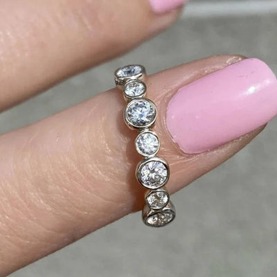 Zircon Diamond Ring