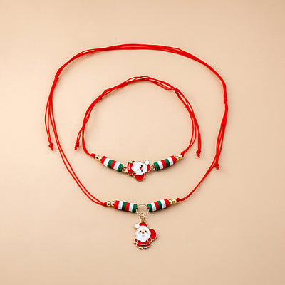 Christmas Oil Drop Bell Necklace