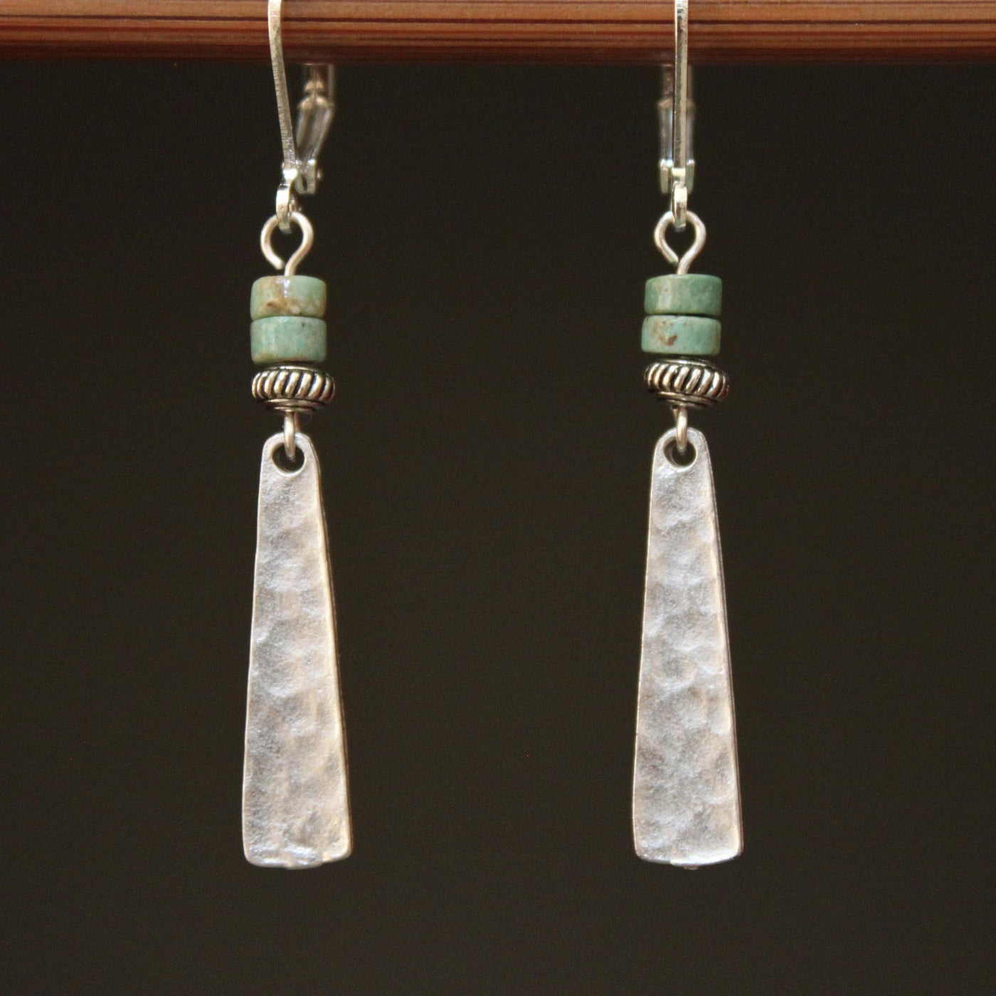 Vintage Turquoise Silver Bobo Earrings