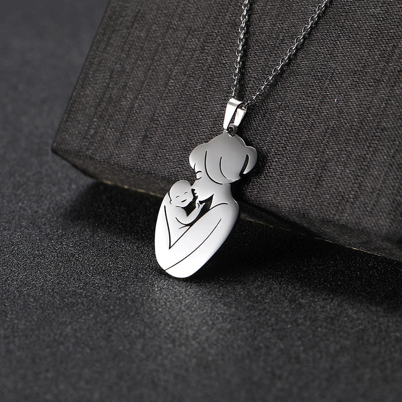 Mom And Baby Necklace