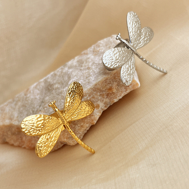 Dragonfly Open Ring For Couples