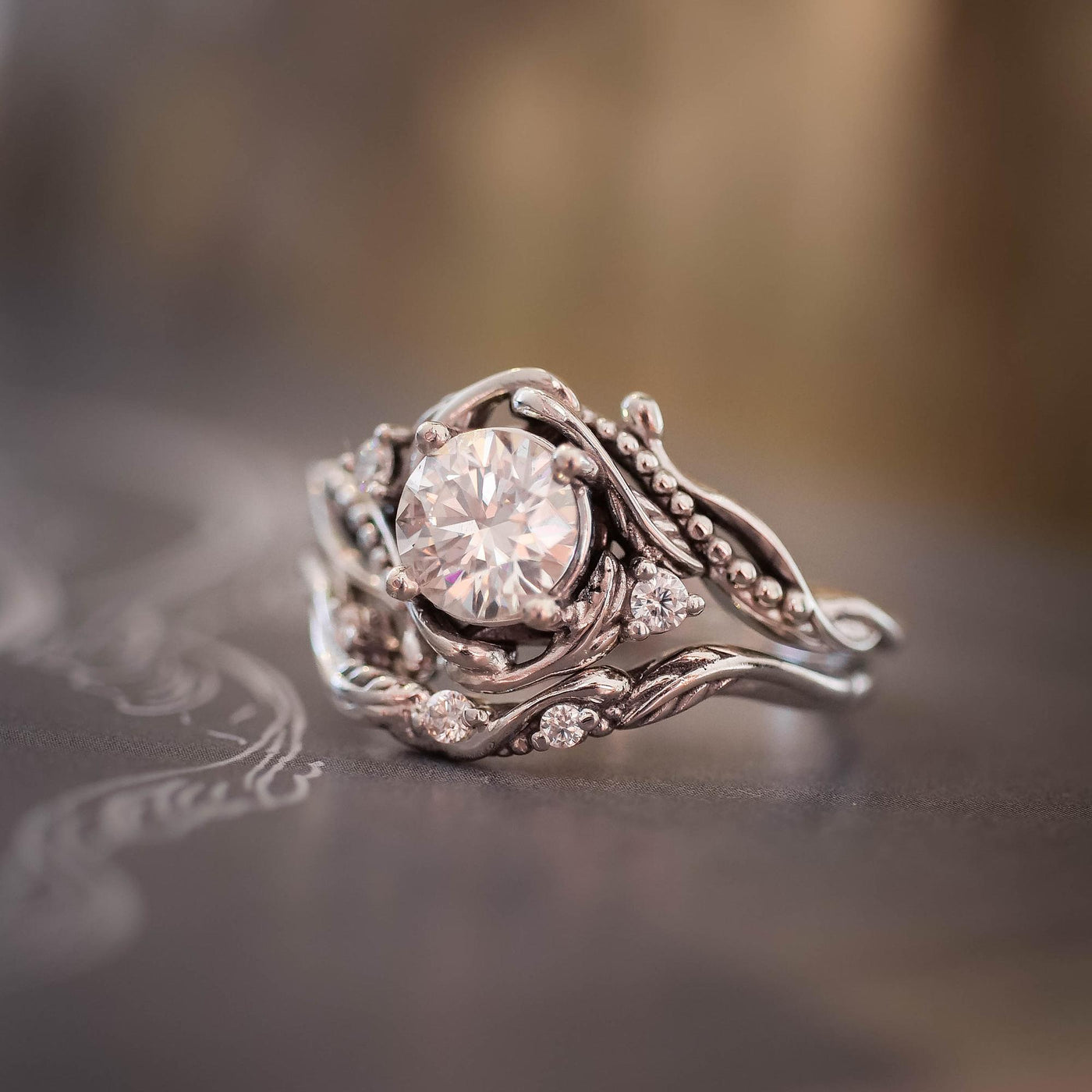 Nature Inspired Engagement Ring