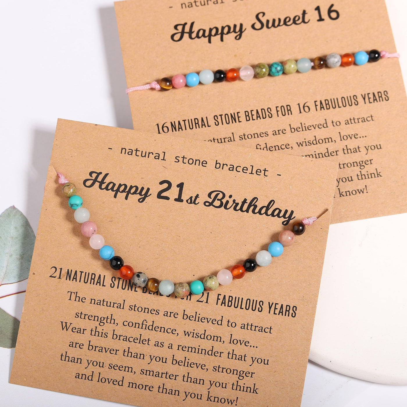 Natural Healing Crystal Birthday Bracelet Gifts