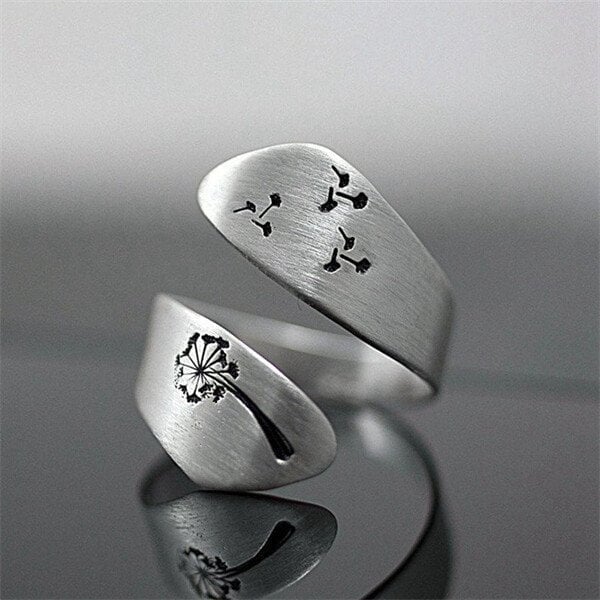 🔥Last Day 49% OFF🎁Hand Carved Dandelion Ring