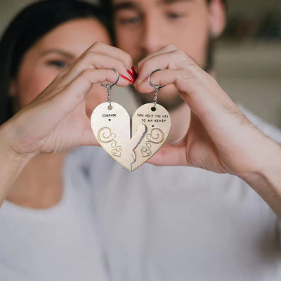 🔥Last Day 49% OFF🔥You Hold The Key to My Heart & Forever Couple Keychain