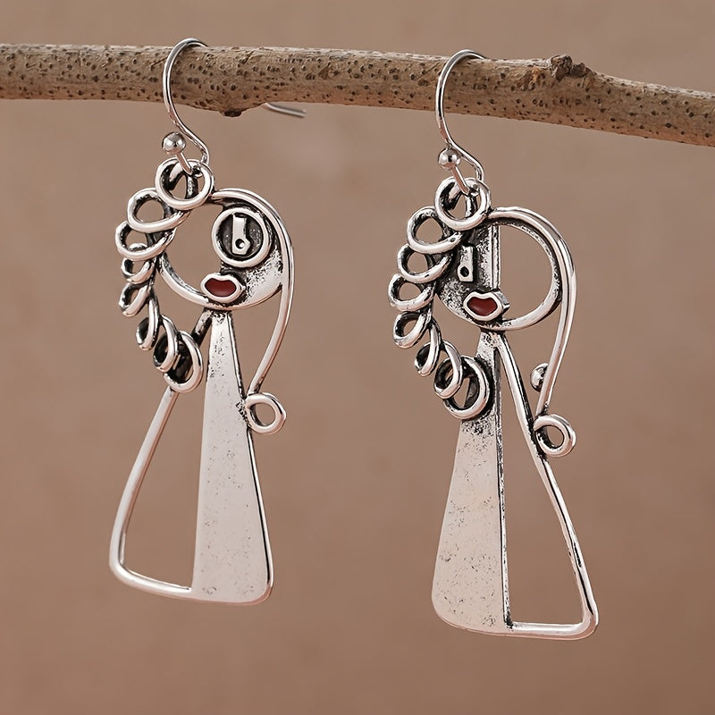 Retro Hip-hop Quirky Swing Earrings