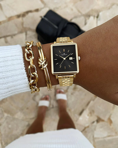 Dual Knot Bangle Polished