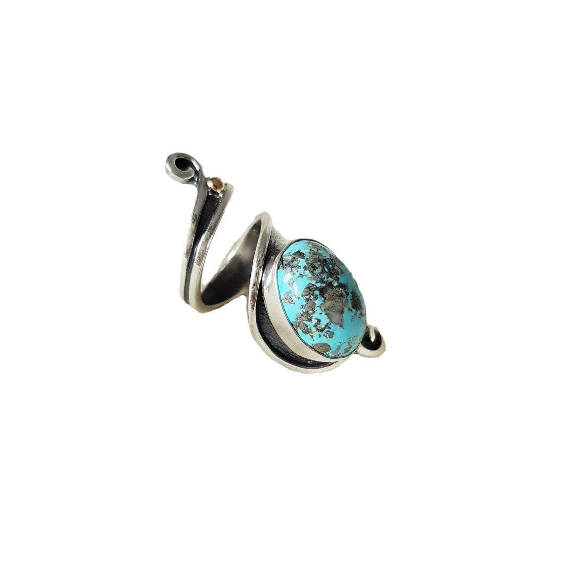 Vintage Turquoise Open Ring