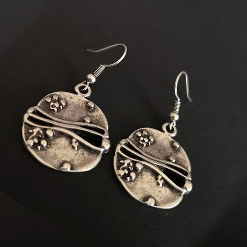 Geometric Circular Earrings