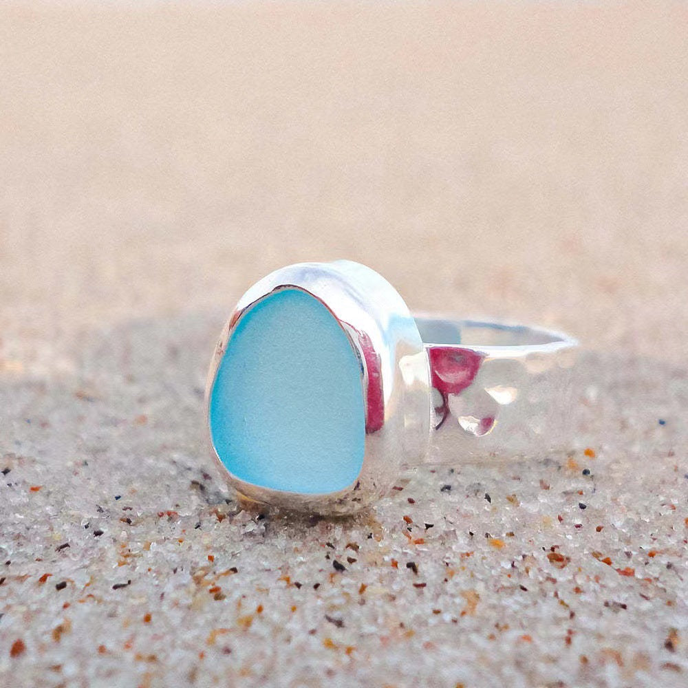 Light Blue Gemstone Ring
