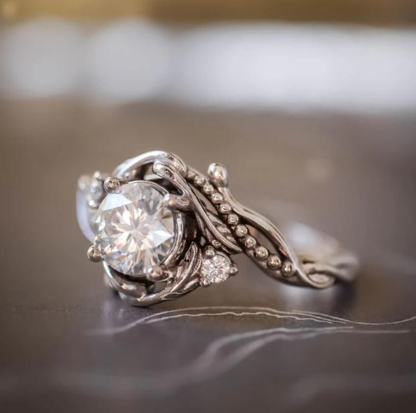 Nature Inspired Engagement Ring