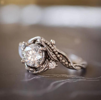 Nature Inspired Engagement Ring