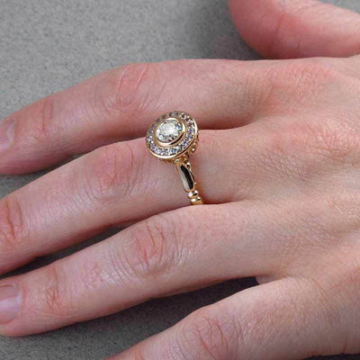 14k Gold Diamond Ring