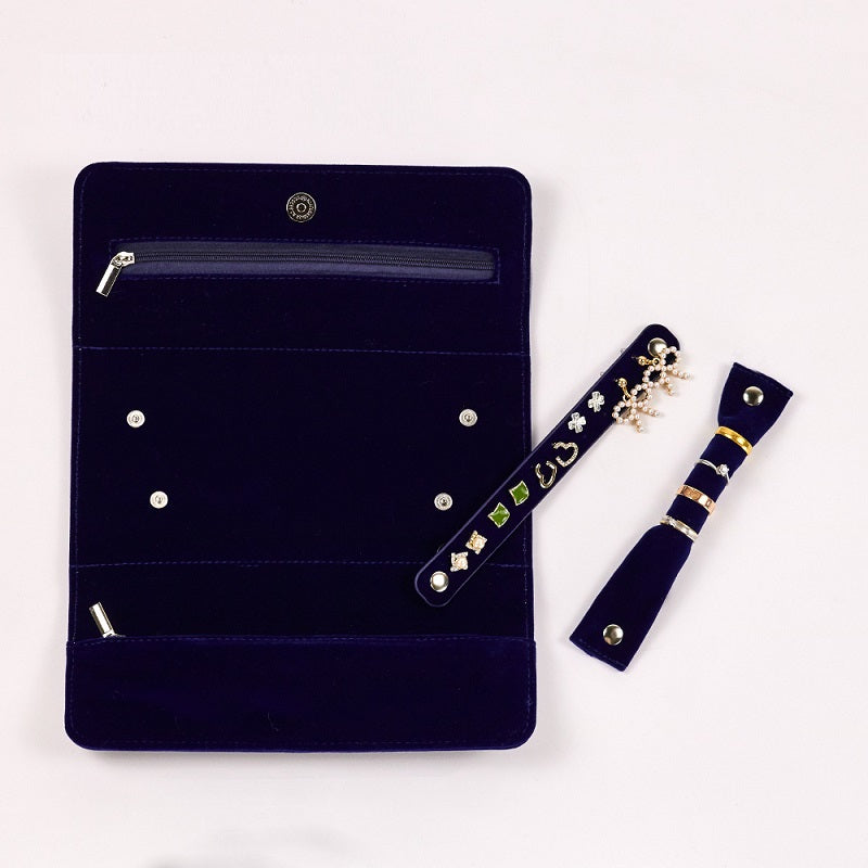 High Quality Velvet Portable Multifunctional Travel Jewelry