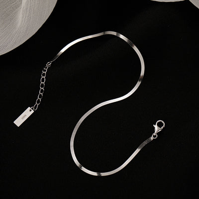 Geometric Square Brand Foot Chain